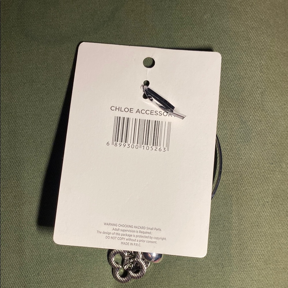 Chloe Silver and Pink Charm Bracelet - Picture 2 of 4